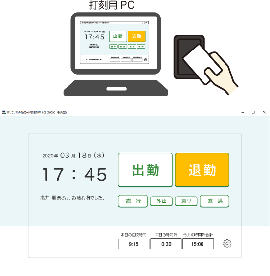 トップ | パソコンで勤怠管理 NETWORK ver2.00a